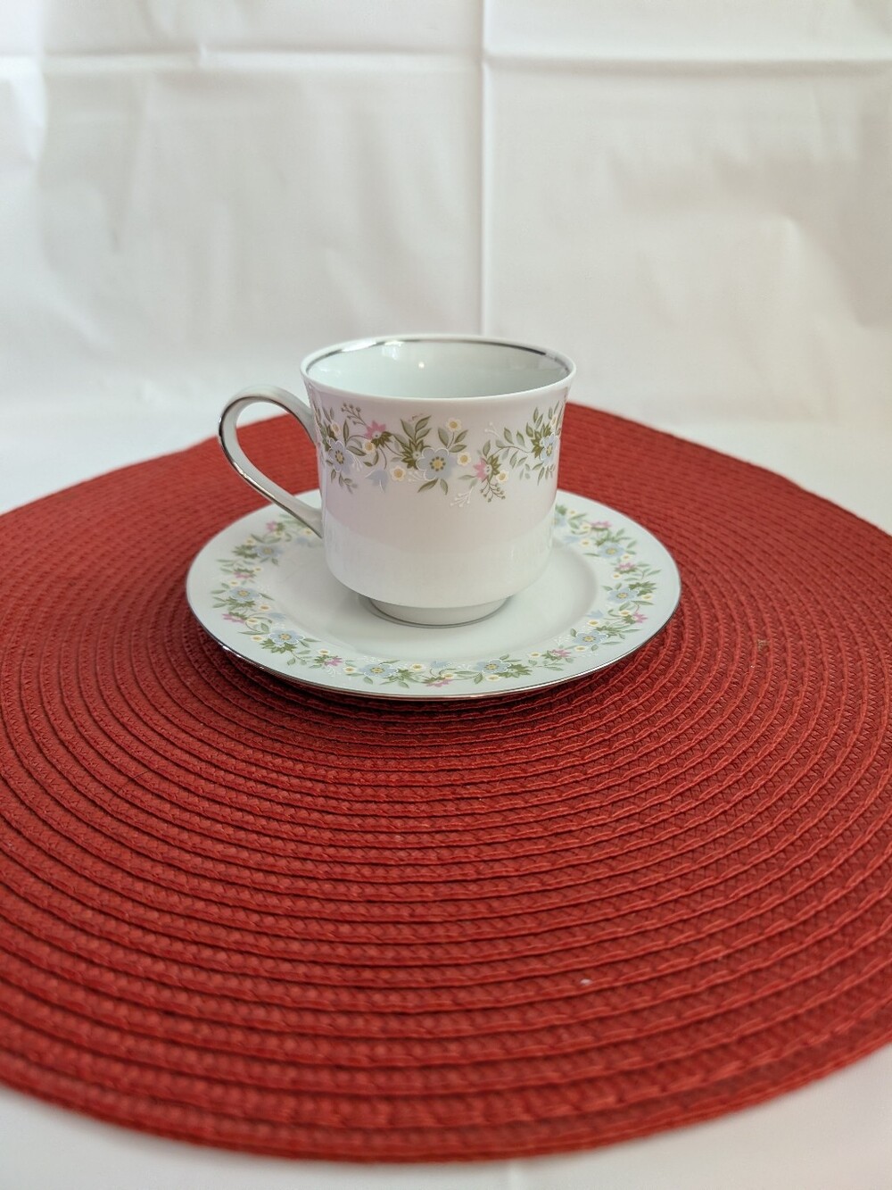Vintage Johann Haviland Bavaria Germany Floral Cup & Saucer Set